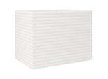 Vidaxl Fioriera Bianca 90X60X68,5 Cm In Legno Di Pino Massiccio