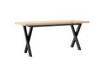 Syfax™ Tavolino Salotto Telaio A X 110X40X45,5 Cm Legno Pino E Acciaio