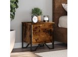 Vidaxl Comodini 2 Pz. Rovere Fumé 40X30X40 Cm Materiale A Base Di Legno