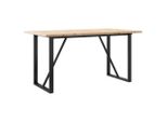 Syfax™ Tavolo Da Pranzo Telaio A O 160X80X75,5 Cm Legno Pino E Acciaio
