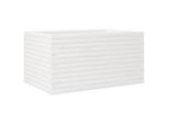 Vidaxl Fioriera Bianca 90X60X45,5 Cm In Legno Di Pino Massiccio