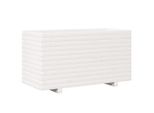 Vidaxl Fioriera Bianca 90X40X49,5 Cm In Legno Di Pino Massiccio