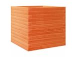 Vidaxl Fioriera Marrone Cera 50X50X45,5 Cm In Legno Di Pino Massiccio