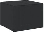Cassapanca Da Giardino Nera 291L In Poly Rattan