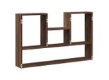 Scaffale A Muro Marrone Effetto Rovere 99X15X60 Cm Materiale A Base Di Legno