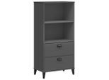 Libreria Viken Antracite 60X35X123 Cm Materiale A Base Di Legno