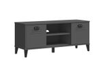 Vidaxl Panca Per Scarpe Viken Antracite 106X35X45 Cm Materiale A Base Di Legno