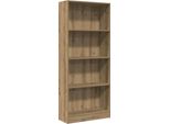 Vidaxl Libreria Artisan In Rovere 60X24X143 Cm Materiale A Base Di Legno