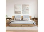Vidaxl Comodini 2 Pz. Rovere Artigianale 50X32X60 Cm Materiale A Base Di Legno