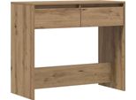 Vidaxl Tavolo Consolle Rovere Artigianale 89X41X76,5 Cm Materiale A Base Di Legno