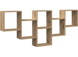 Vidaxl Scaffale A Muro Rovere Artigianale 159X18X66 Cm Materiale A Base Di Legno