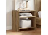 Vidaxl Comodini 2 Pz. Rovere Artigianale 40X30X40 Cm Materiale A Base Di Legno