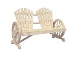 Sedia Da Giardino Adirondack 2 Posti In Legno Di Abete Massiccio