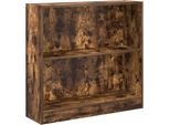 Vidaxl Libreria In Rovere Fumé 80X24X76 Cm Materiale A Base Di Legno