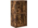Vidaxl Libreria In Rovere Fumé 40X30X77 Cm Materiale A Base Di Legno