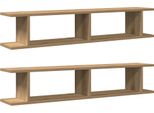 Vidaxl Mensole A Muro 2 Pz. Rovere Artigianale 105X18X20 Cm Materiale A Base Di Legno