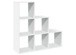 Syfax™ Libreria Divisoria A 3 Ripiani Bianca 99X29X99 Cm In Legno Ingegnerizzato