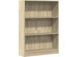 Libreria In Rovere Sonoma 80X24X109 Cm Materiale A Base Di Legno