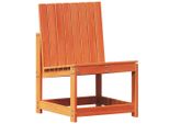 Sedia Da Giardino Marrone Cera 50,5X55X77 Cm In Legno Di Pino Massiccio