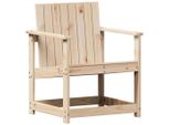 Sedia Da Giardino 62X56X77 Cm In Legno Di Pino Massiccio