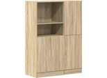 Vidaxl Set Di Armadietti Da Cucina A 2 Pezzi In Legno Di Quercia Sonoma