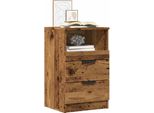 Vidaxl Comodini 2 Pz. Aspetto Legno Recuperato 40X36X65 Cm Materiale A Base Di Legno