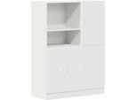 Vidaxl Set Di Armadietti Da Cucina A 2 Pezzi In Legno Bianco