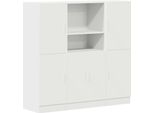 Vidaxl Set Di Armadietti Da Cucina A 3 Pezzi In Legno Bianco