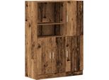 Vidaxl Set Di Armadietti Da Cucina A 2 Pezzi In Materiale A Base Di Legno Rigenerato