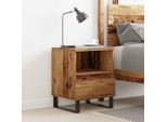 Vidaxl Comodino Effetto Legno Vecchio 40X35X50 Cm Materiale A Base Di Legno