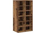 Vidaxl Portascarpe In Legno Vecchio 54X34X100,5 Cm Materiale A Base Di Legno