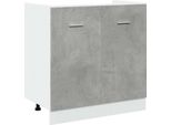 Vidaxl Base Lavello Lyon Concrete Grey 80X46X81,5 Cm Materiale A Base Di Legno