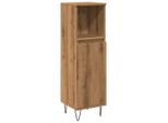 Syfax™ Armadietto Bagno Rovere 30X30X100 Cm Legno Multistrato