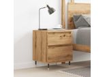 Vidaxl Comodino Rovere Artisan 40X35X50 Cm Materiale A Base Di Legno