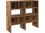Vidaxl Portascarpe 2 Pezzi Impilabili In Legno Vecchio 89,5X30X40 Cm