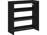 Vidaxl Portascarpe Nero 60X25X62 Cm Materiale A Base Di Legno