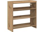 Vidaxl Portascarpe In Rovere Artigianale 60X25X62 Cm Materiale A Base Di Legno