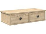 Vidaxl Scaffale A Muro Con Cassetti In Rovere Sonoma 60X28X15 Cm Materiale A Base Di Legno