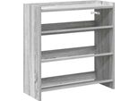 Vidaxl Portascarpe Grigio Sonoma 60X25X62 Cm Materiale A Base Di Legno