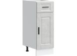 Vidaxl Base Da Cucina Porto Cemento Grigio Materiale A Base Di Legno