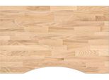 Vidaxl Piano Scrivania Non Trattato 80X50X2,5 Cm In Legno Massiccio Di Quercia