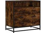 Vidaxl Cassettiera In Rovere Fumé 70X41X70 Cm Materiale A Base Di Legno