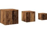 Syfax™ Tavolini 3 Pz Legno Antico In Legno Multistrato