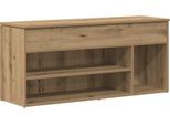 Vidaxl Panca Per Scarpe In Rovere Artigianale 102X30,5X45 Cm Materiale A Base Di Legno