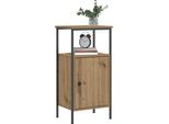 Vidaxl Comodino Rovere Artigianale 41X31X80 Cm Materiale A Base Di Legno
