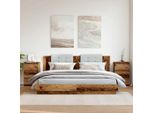 Vidaxl Comodini 2 Pz. Aspetto Legno Recuperato 40X35X62,5 Cm Materiale A Base Di Legno