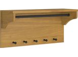 Vidaxl Appendiabiti Da Parete Sandnes 87X30X42 Cm In Legno Di Pino Massiccio
