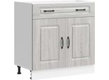 Vidaxl Base Per Cucina Kalmar Grey Sonoma In Legno