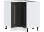 Vidaxl Base Ad Angolo Per Cucina Kalmar In Legno Nero