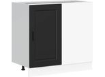 Vidaxl Base Da Cucina "Porto"" In Legno Nero"